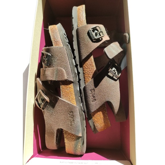 Birkenstock Shoes Birkenstock Birkis Suede 2 Strap Buckle 245 Sz 75